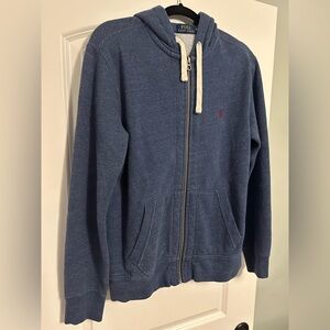 Polo Ralph Lauren Blue Zip-Up Hoodie